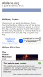 Mobile Screenshot of abilene.org